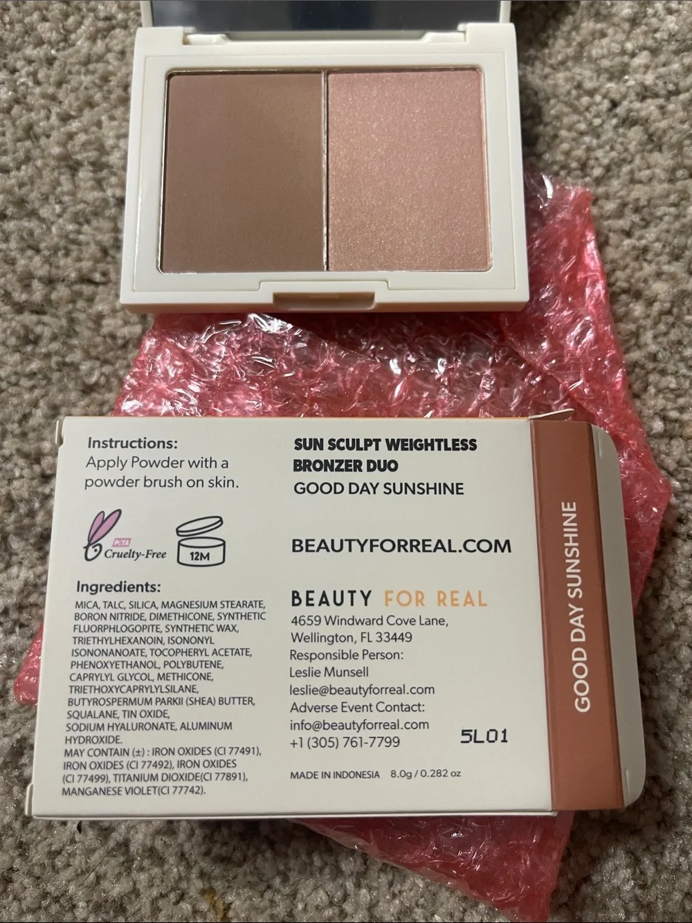 Sun Sculpt Weightless Bronzer Duo - Peachy Tan